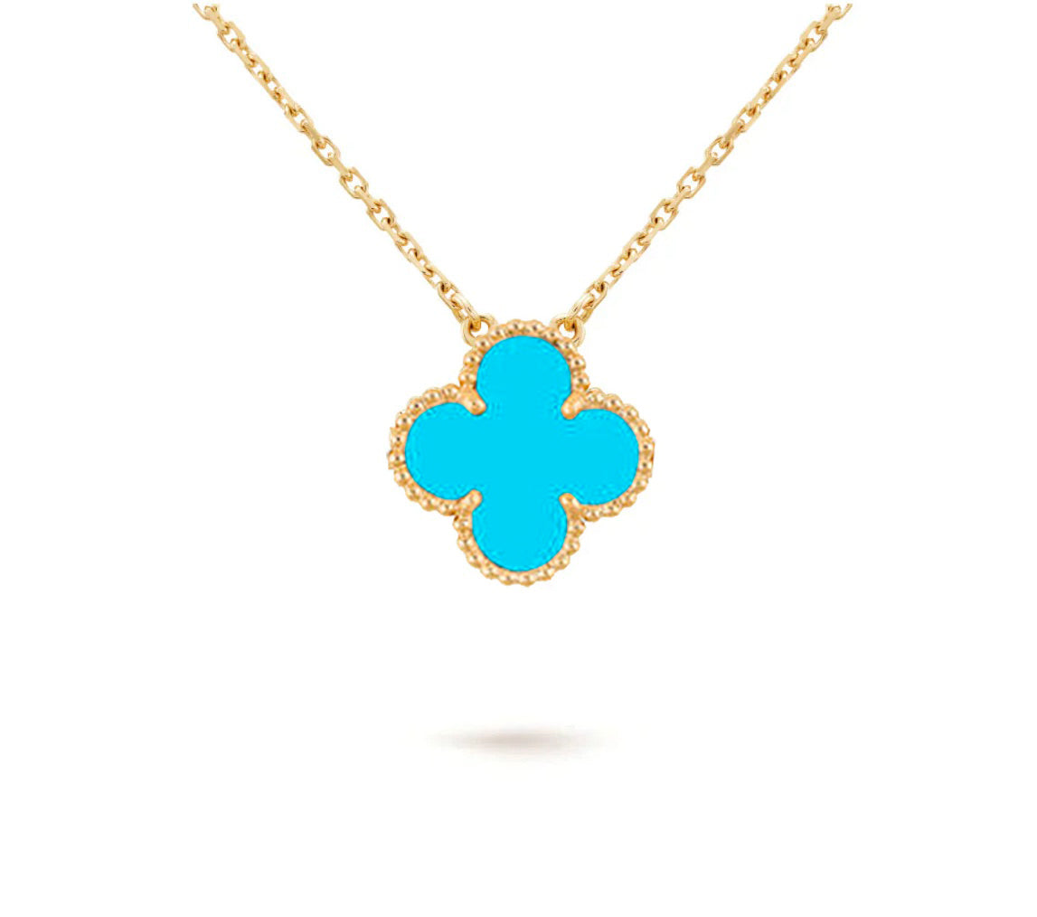 [Novalux]15MM CLOVER FLOWER PENDANT NECKLACE COLLECTION