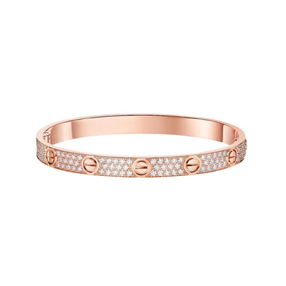[Novalux]CLASSIC 6.1MM LOVE BANGLE - FULL PAVÉ