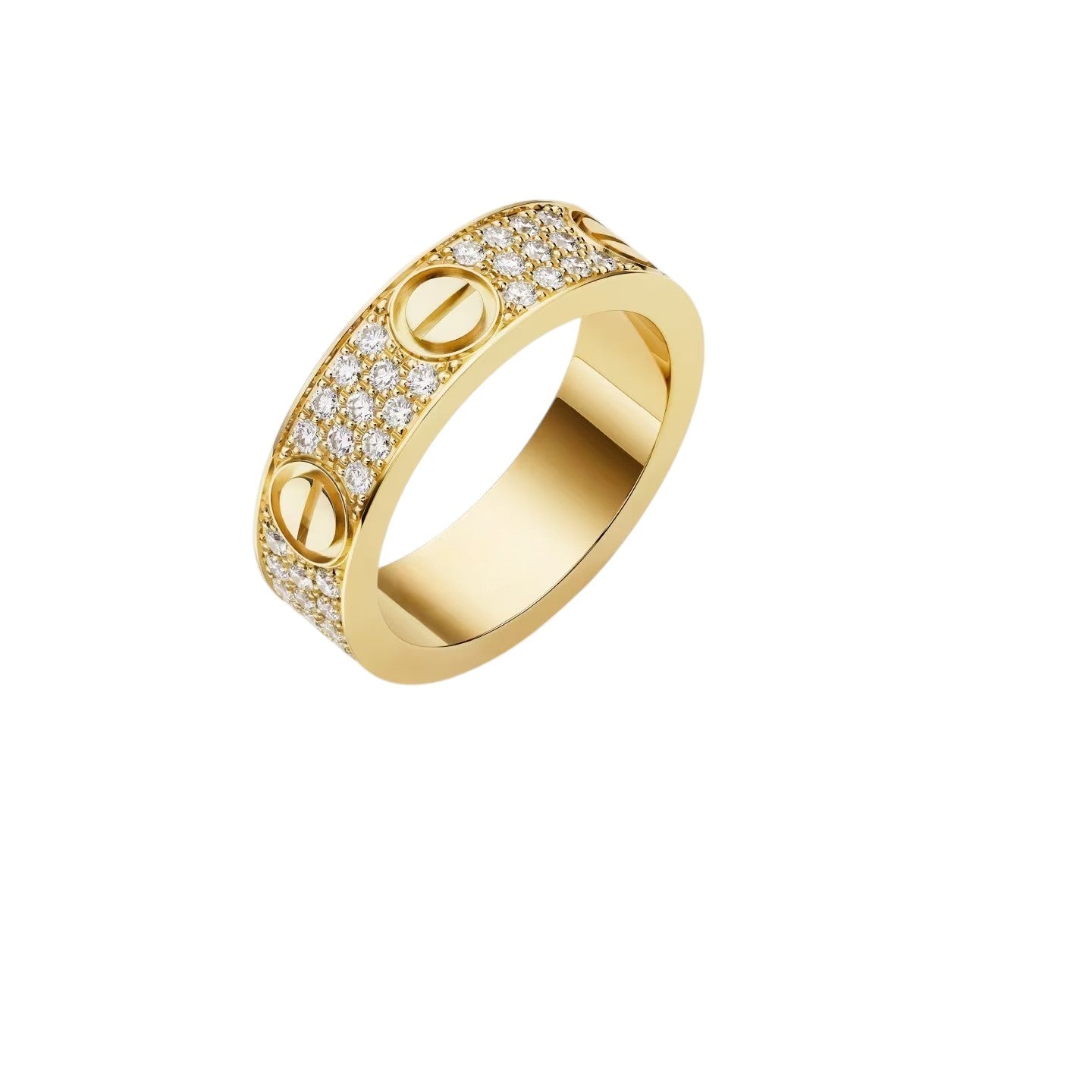[Novalux]LOVE 5.5MM FULL-PAVÉ DIAMOND RING