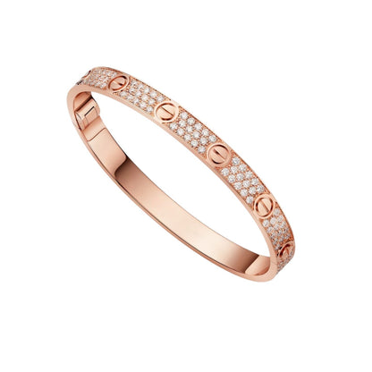 [Novalux]CLASSIC 6.1MM LOVE BANGLE - FULL PAVÉ