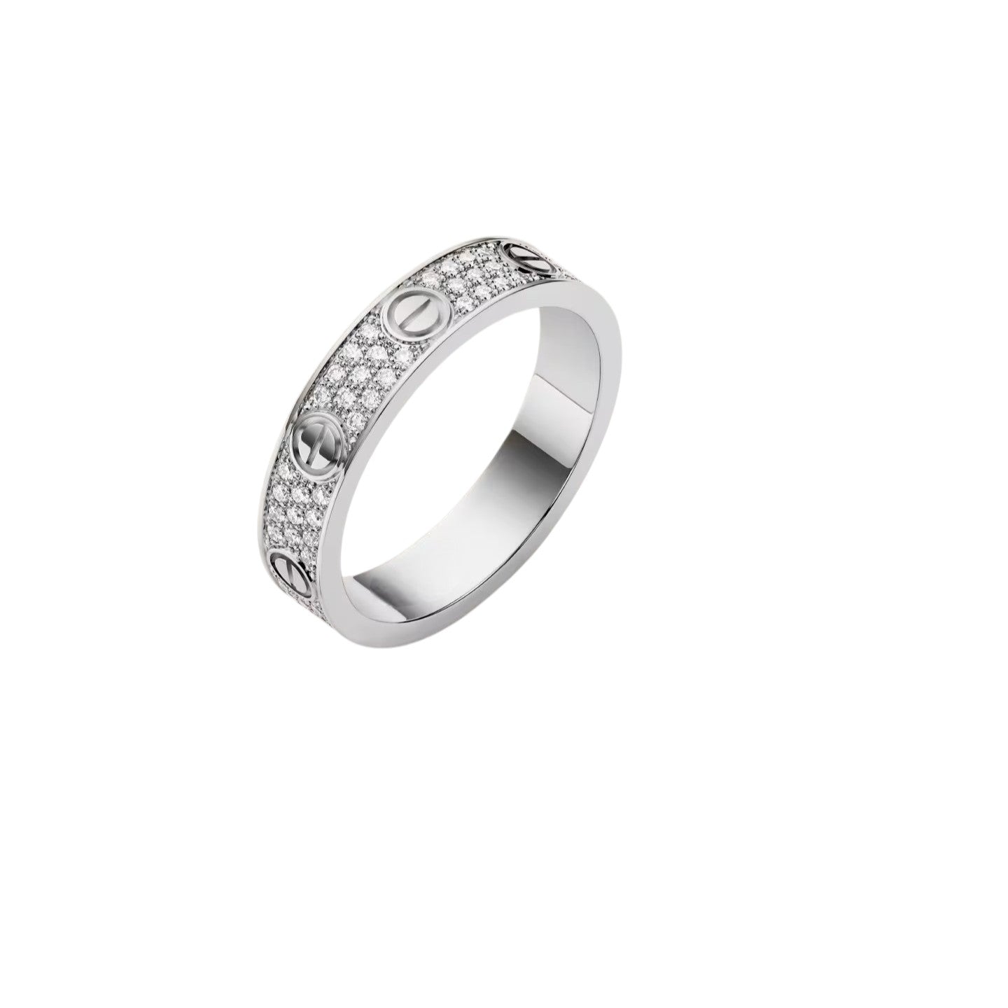 [Novalux]LOVE 4MM PAVÉ DIAMOND RING