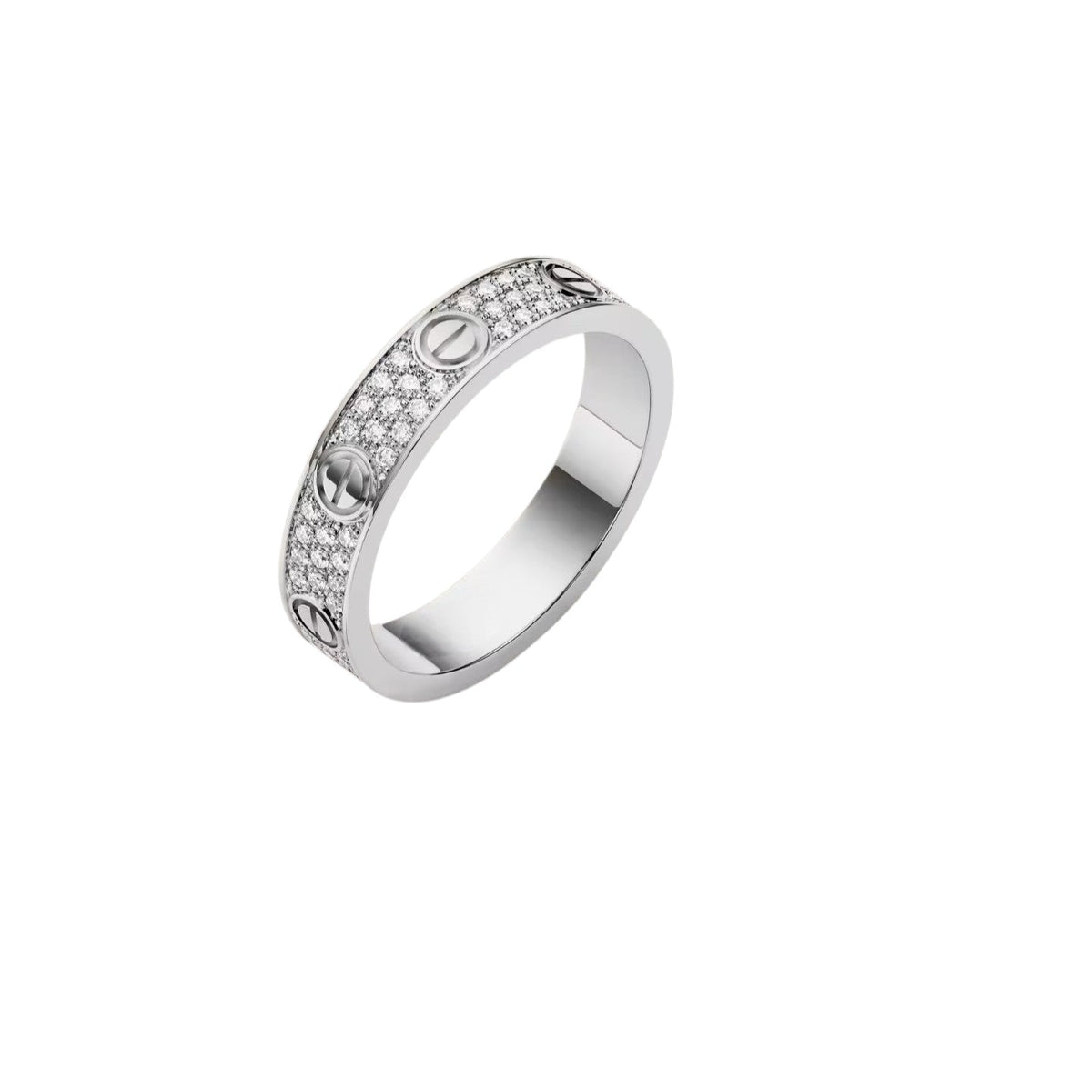 [Novalux]LOVE 4MM PAVÉ DIAMOND RING