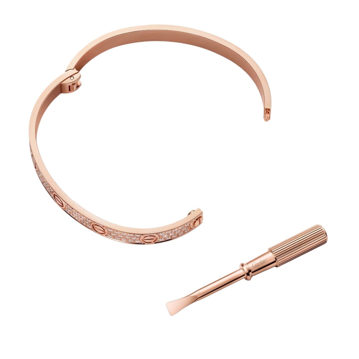 [Novalux]CLASSIC 6.1MM LOVE BANGLE - FULL PAVÉ