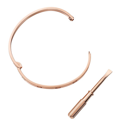 [Novalux]CLASSIC 6.1MM LOVE SINGLE-SCREW CLOSURE BANGLE