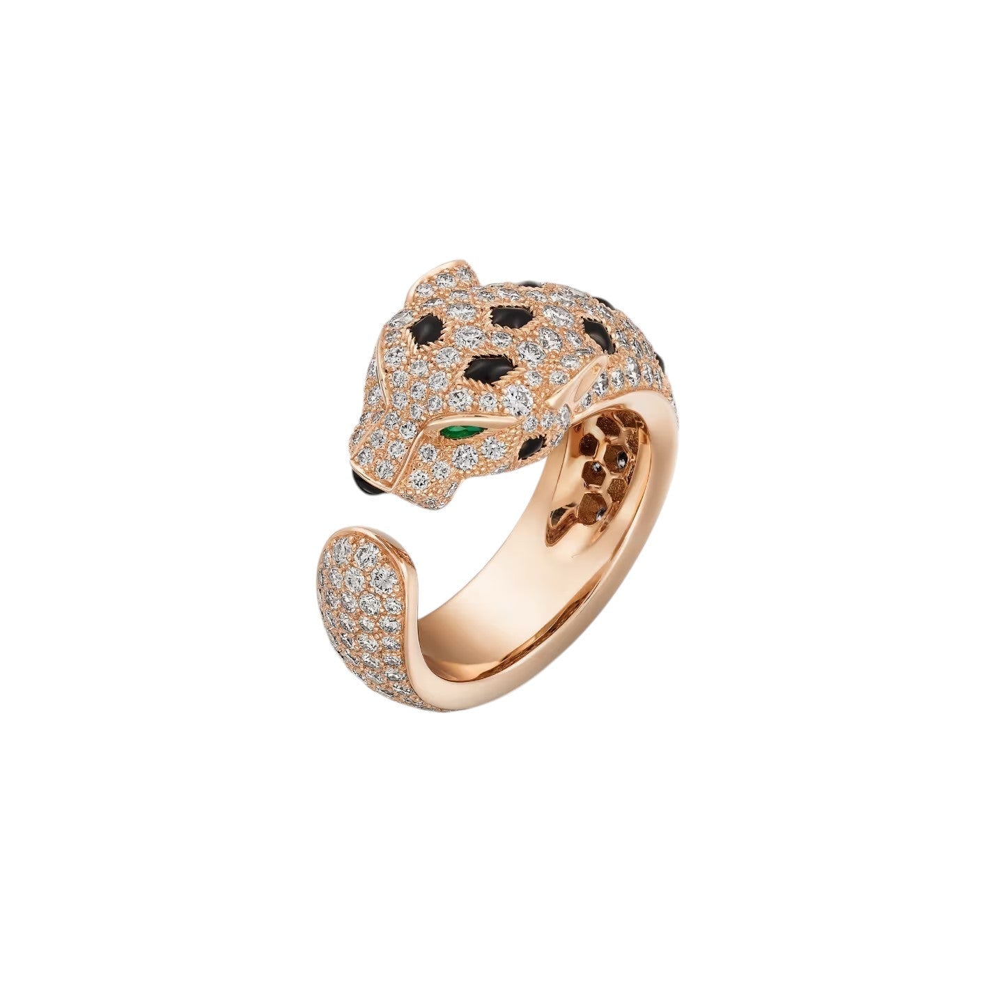 [Novalux]PANTHÈRE DE DIAMOND HALF-PAVÉ MEDIUM RING
