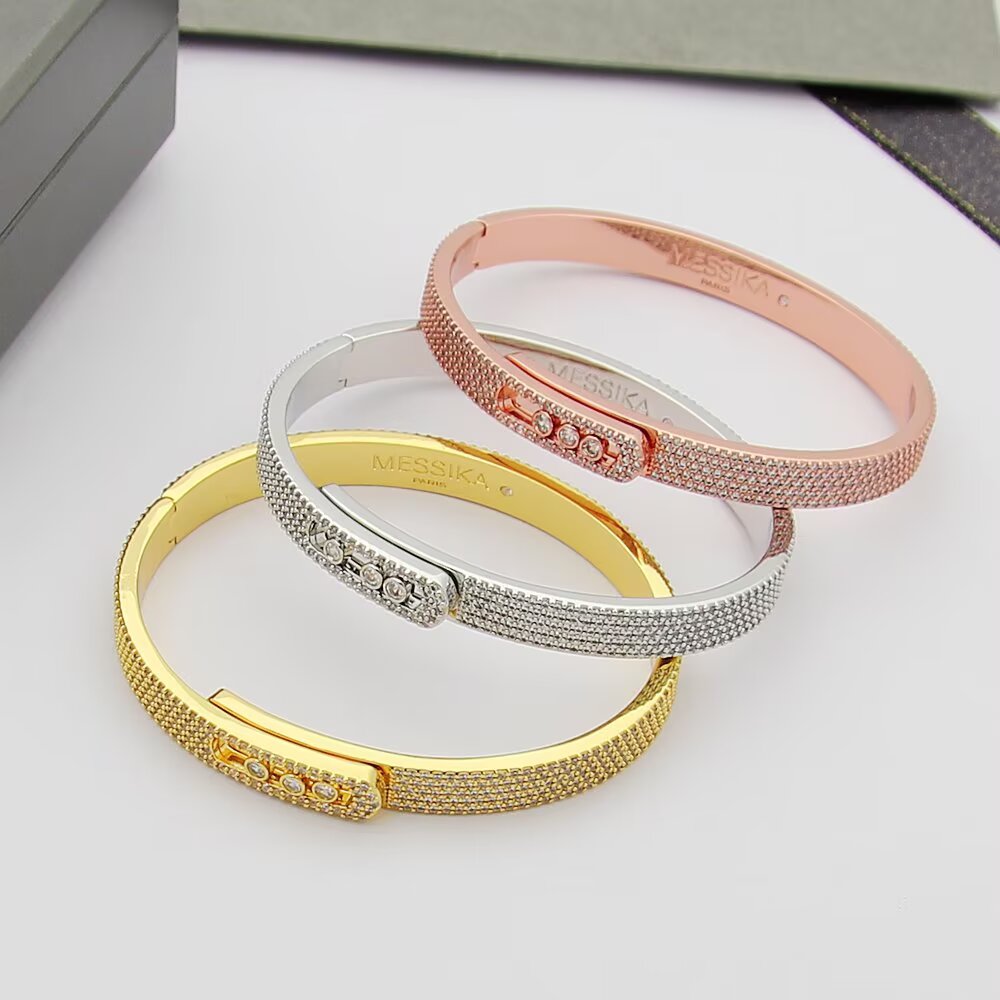 [Novalux]MOVE NOA FULL-PAVÉ DIAMOND BANGLE BRACELET