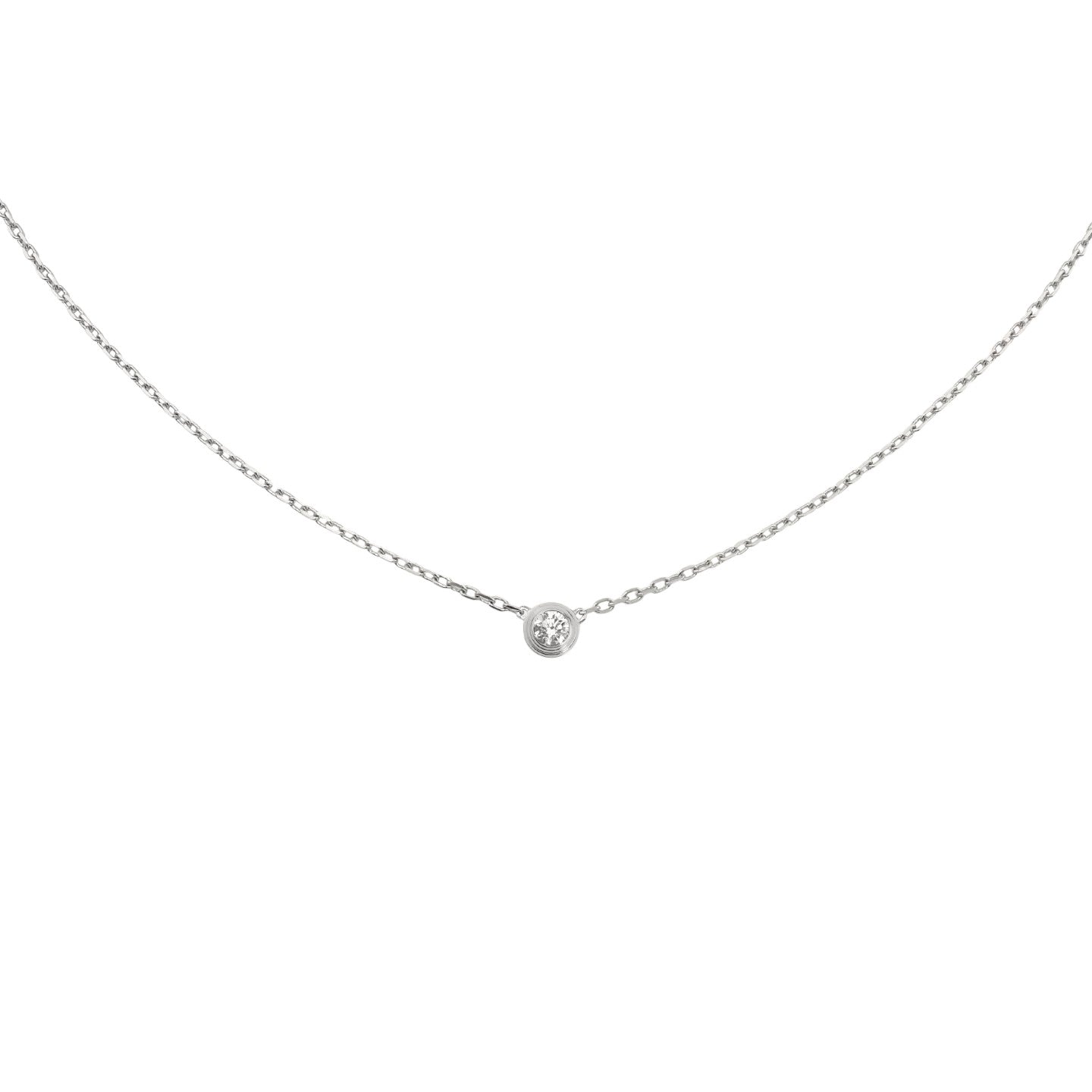 [Novalux]LOVE SCREW PENDANT SINGLE DIAMOND NECKLACE