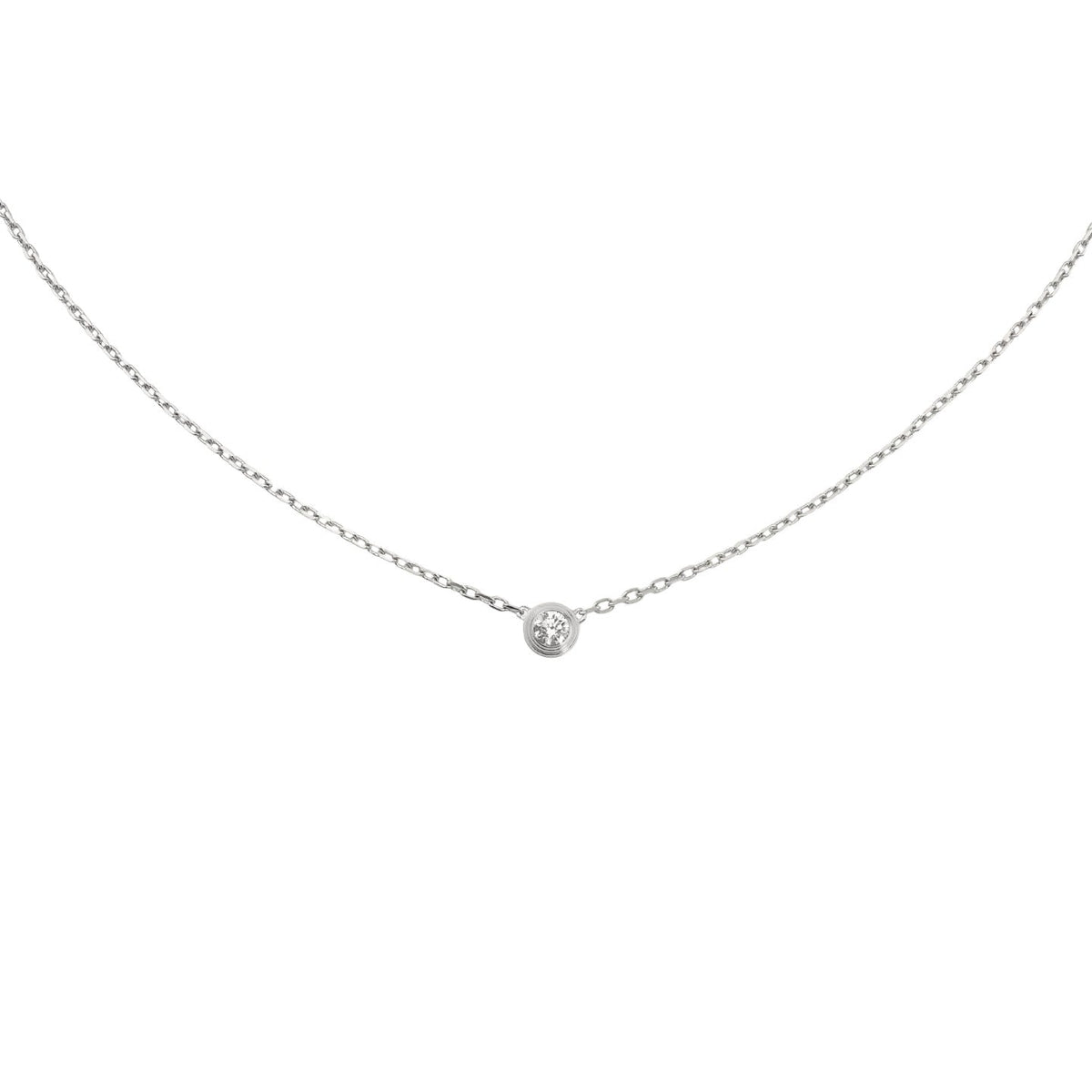 [Novalux]LOVE SCREW PENDANT SINGLE DIAMOND NECKLACE