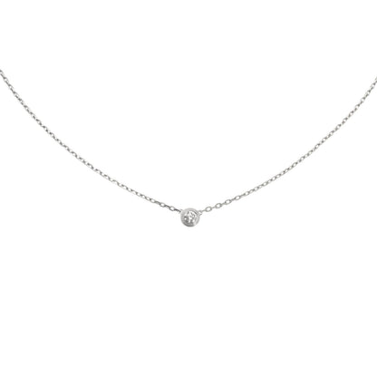 [Novalux]LOVE SCREW PENDANT SINGLE DIAMOND NECKLACE
