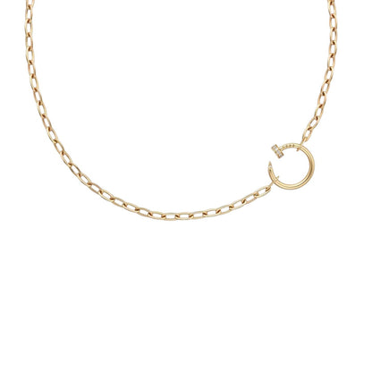 [Novalux]CLOU DIAMOND NAIL PENDANT NECKLACE