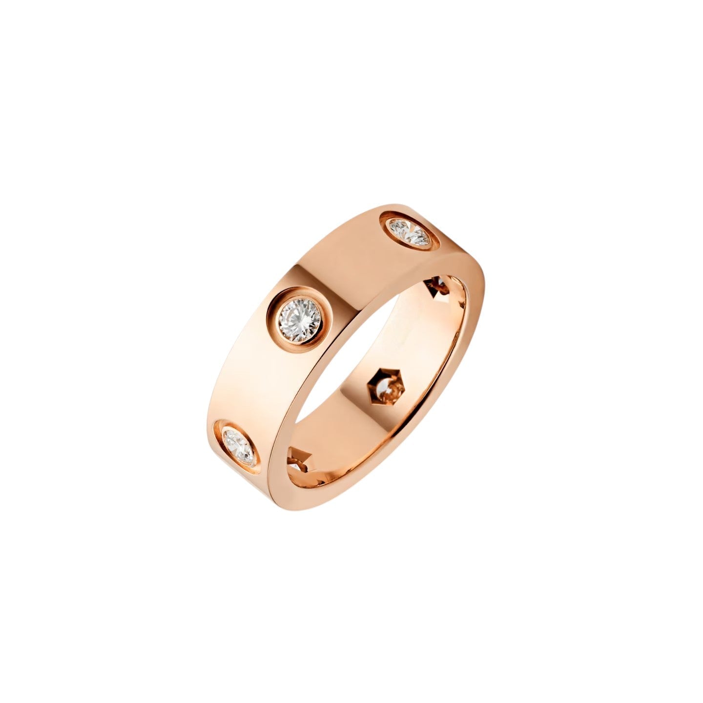 [Novalux]LOVE 5.5MM 6 DIAMONDS RING