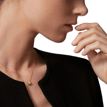 [Novalux]C DE PENDANT DIAMOND NECKLACE
