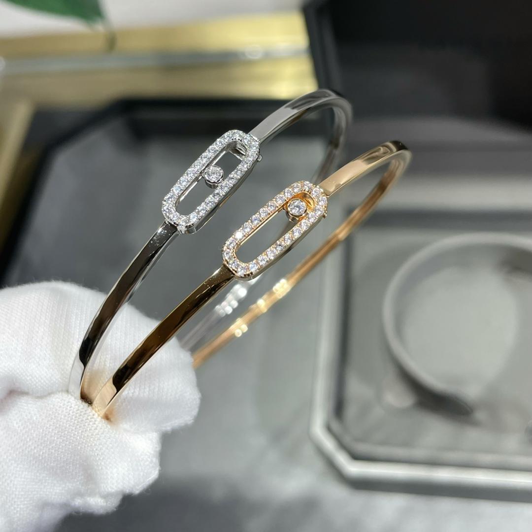 [Novalux]MOVE UNO PAVÉ FLEX BANGLE (MEDIUM)
