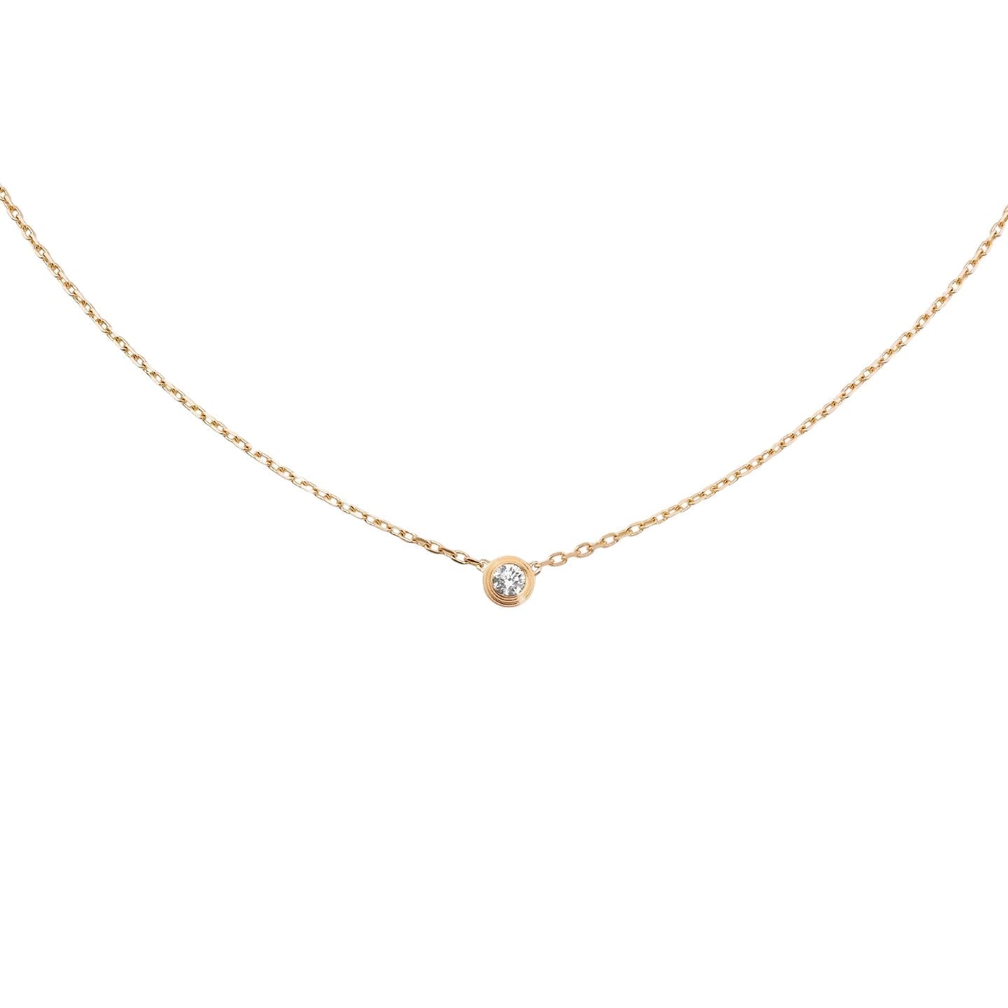 [Novalux]LOVE SCREW PENDANT SINGLE DIAMOND NECKLACE