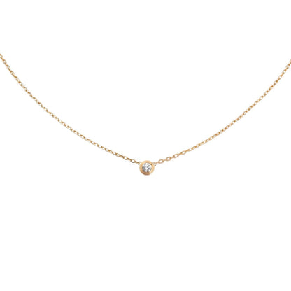 [Novalux]LOVE SCREW PENDANT SINGLE DIAMOND NECKLACE
