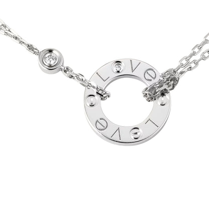 [Novalux]LOVE CIRCULAR PENDANT 2-DIAMOND NECKLACE