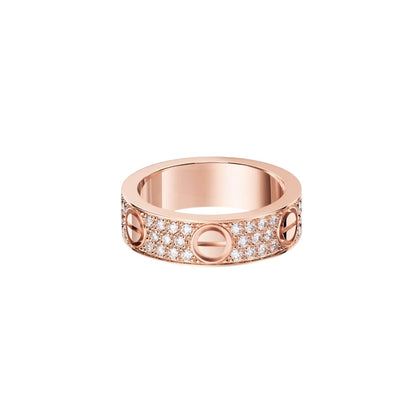 [Novalux]LOVE 5.5MM FULL-PAVÉ DIAMOND RING