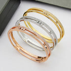 [Novalux]MOVE ROMANE PAVÉ DIAMOND BANGLE BRACELET