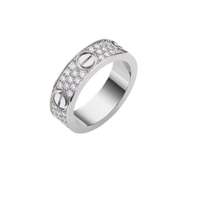 [Novalux]LOVE 5.5MM FULL-PAVÉ DIAMOND RING