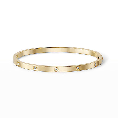[Novalux]LOVE 3.65MM SMALL MODEL BANGLE - 10-DIAMOND