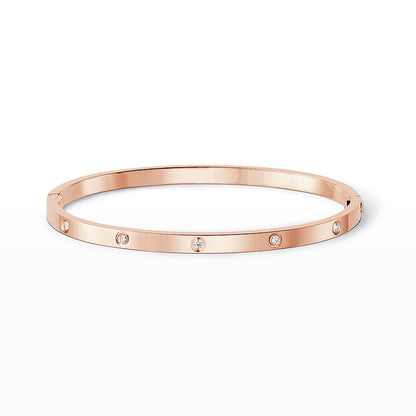 [Novalux]LOVE 3.65MM SMALL MODEL BANGLE - 10-DIAMOND
