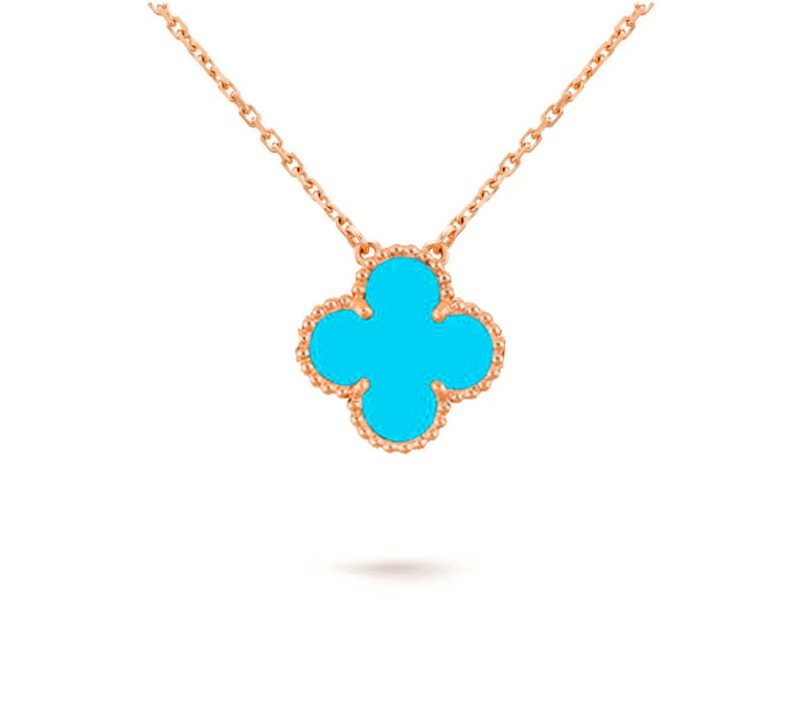 [Novalux]15MM CLOVER FLOWER PENDANT NECKLACE COLLECTION
