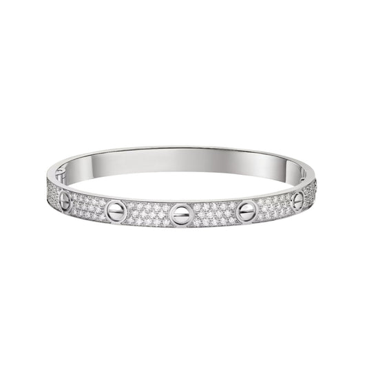 [Novalux]CLASSIC 6.1MM LOVE BANGLE - FULL PAVÉ