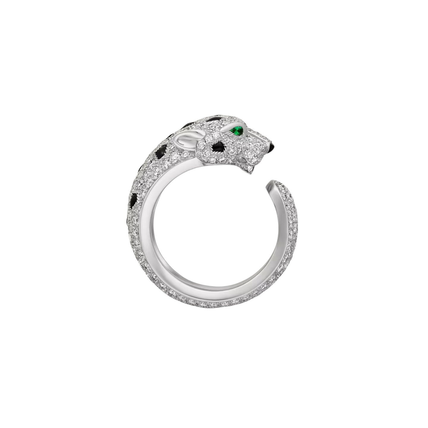 [Novalux]PANTHÈRE DE DIAMOND HALF-PAVÉ MEDIUM RING