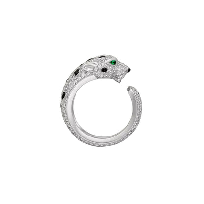 [Novalux]PANTHÈRE DE DIAMOND HALF-PAVÉ MEDIUM RING