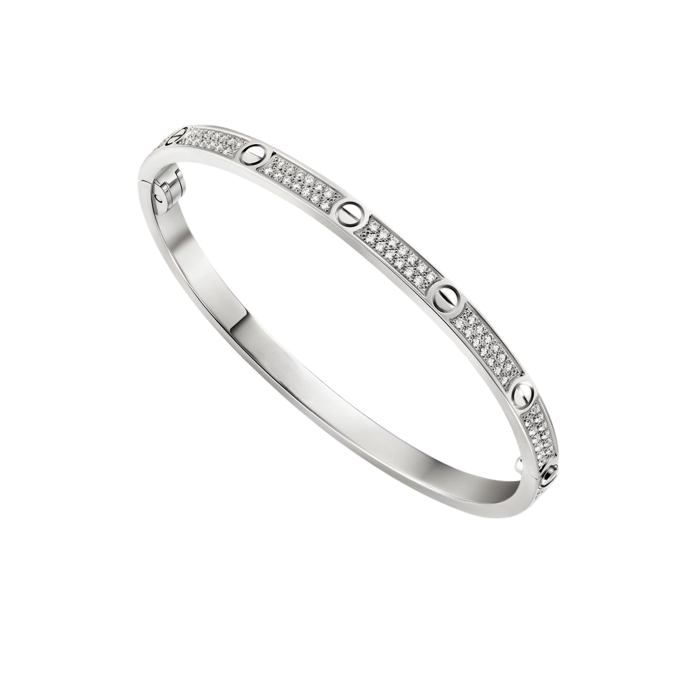 [Novalux]CLASSIC 3.65MM LOVE FULL PAVE BANGLE