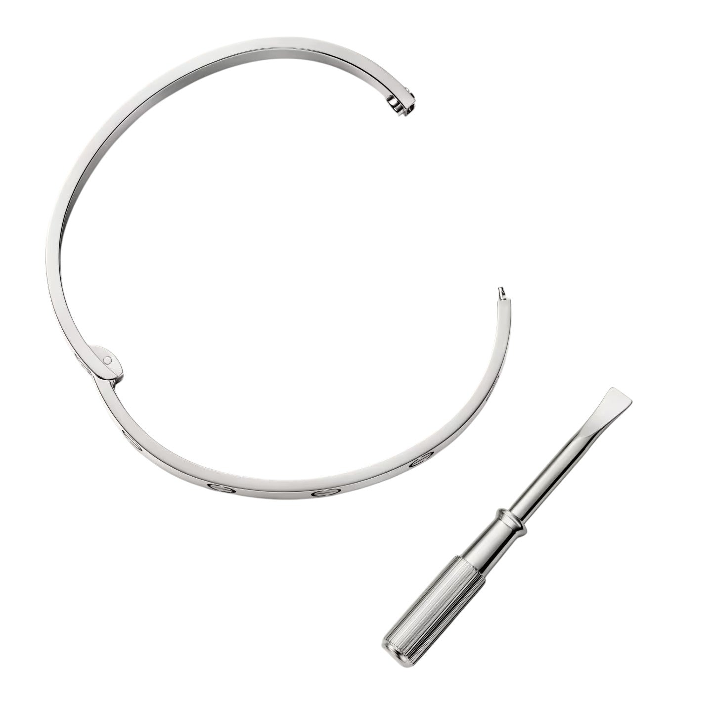 [Novalux]CLASSIC 6.1MM LOVE SINGLE-SCREW CLOSURE BANGLE
