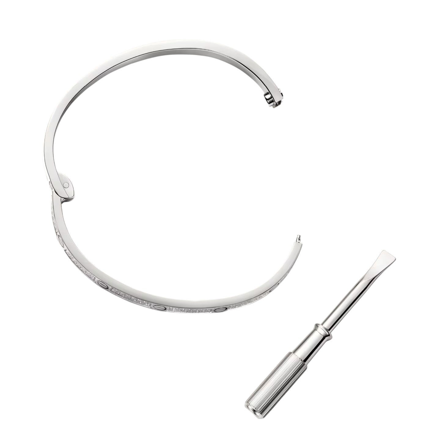 [Novalux]CLASSIC 3.65MM LOVE FULL PAVE BANGLE