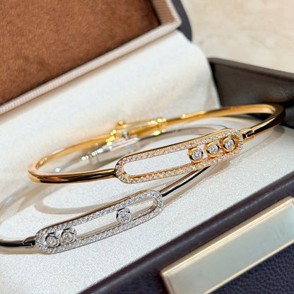 [Novalux]MOVE PAVÉ DIAMOND BANGLE BRACELET M