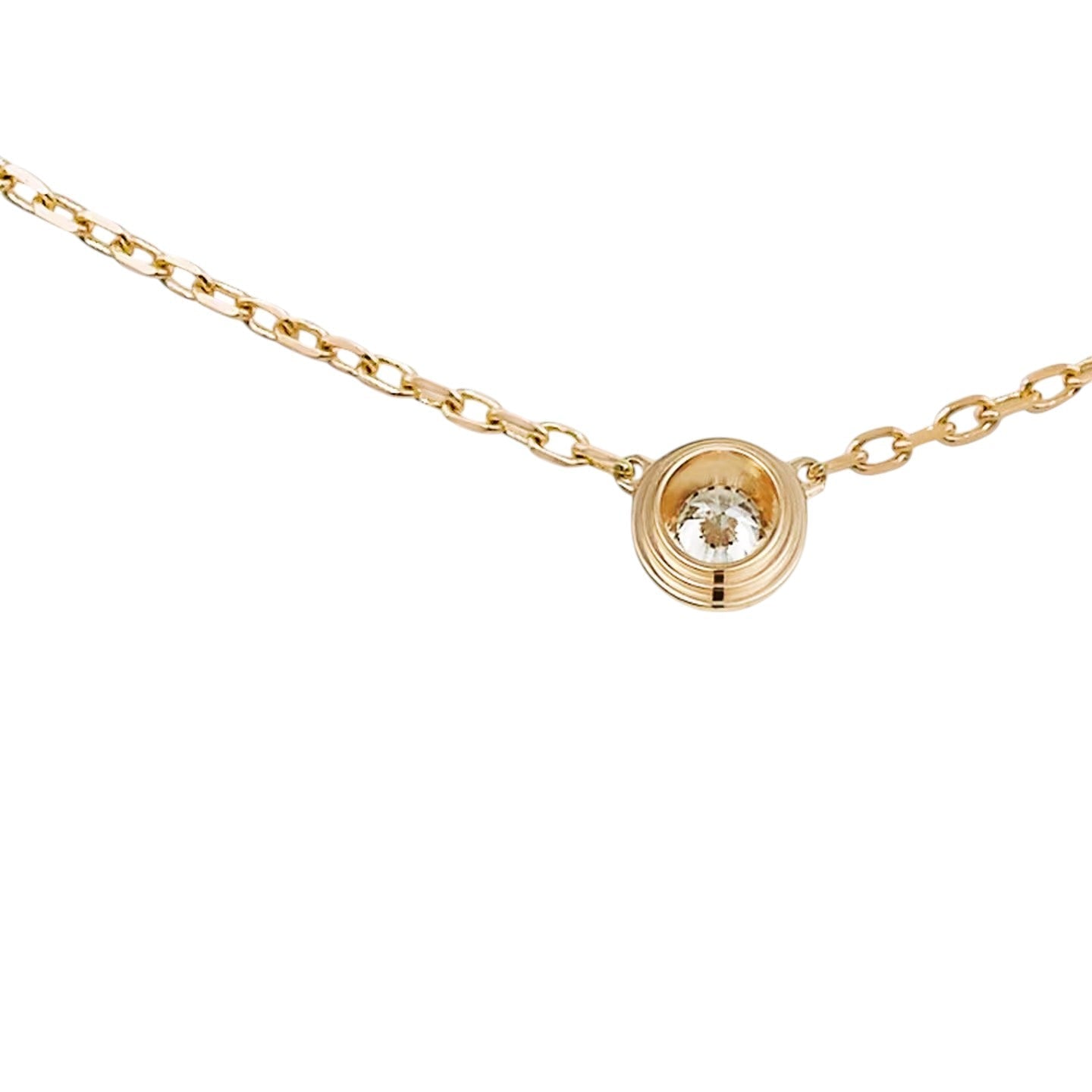 [Novalux]LOVE SCREW PENDANT SINGLE DIAMOND NECKLACE