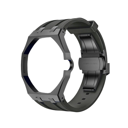 [Novalux]OAK POP BLACK STEEL CASE & SILICONE STRAP