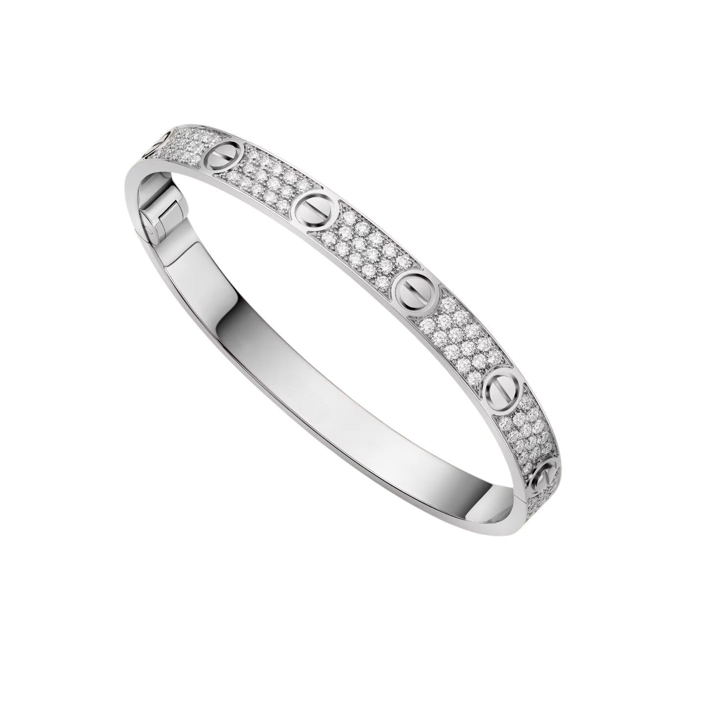 [Novalux]CLASSIC 6.1MM LOVE BANGLE - FULL PAVÉ