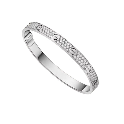 [Novalux]CLASSIC 6.1MM LOVE BANGLE - FULL PAVÉ