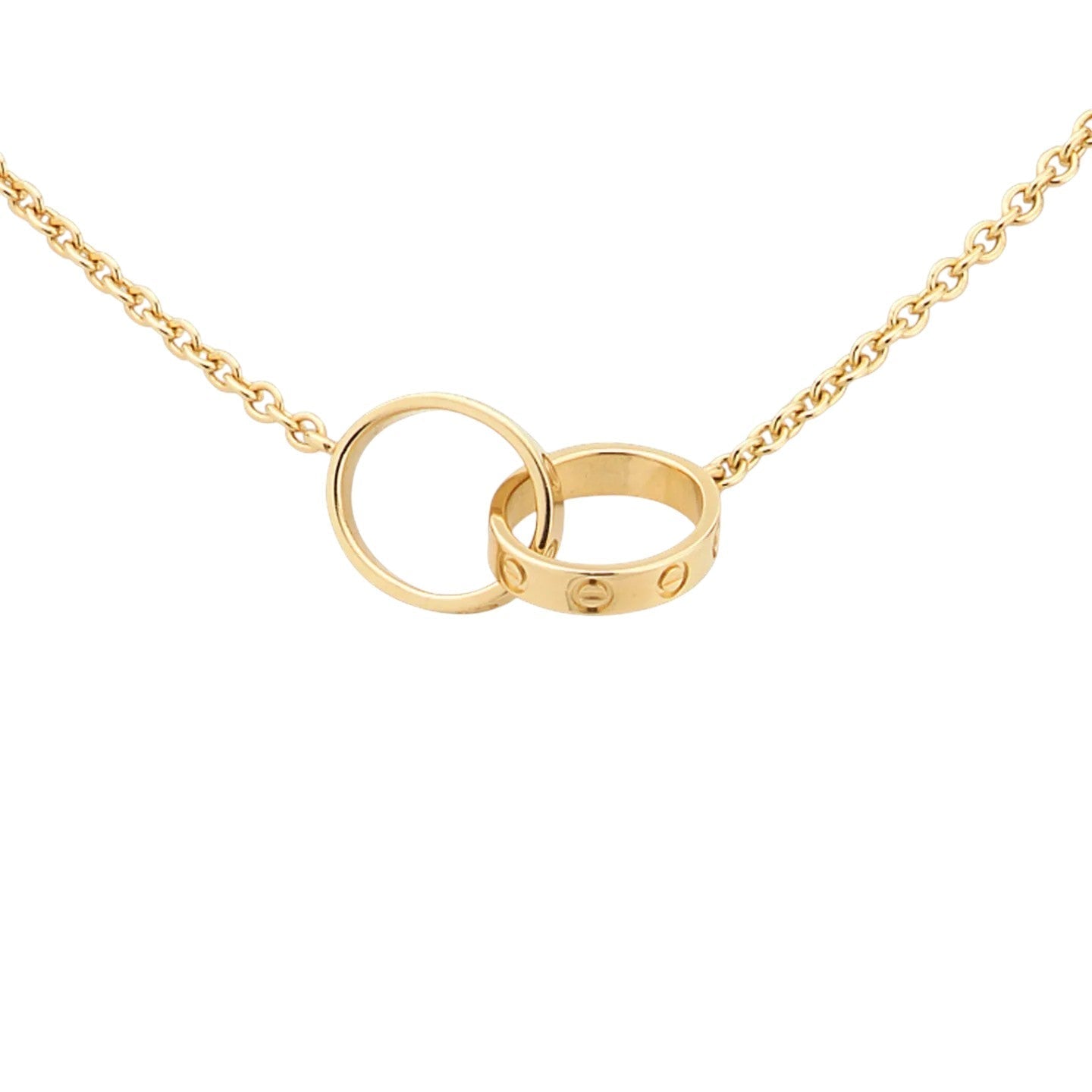 [Novalux]LOVE DOUBLE-RING PENDANT NECKLACE