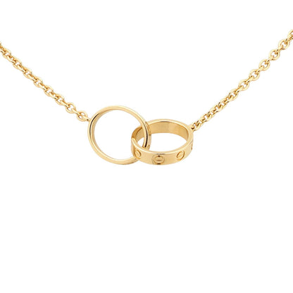 [Novalux]LOVE DOUBLE-RING PENDANT NECKLACE