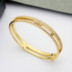 [Novalux]MOVE ROMANE PAVÉ DIAMOND BANGLE BRACELET