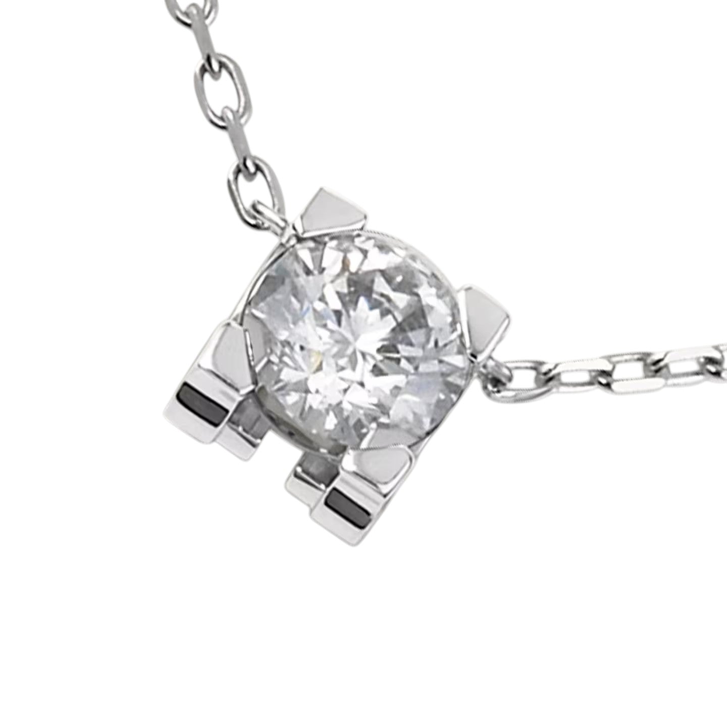 [Novalux]C DE PENDANT DIAMOND NECKLACE
