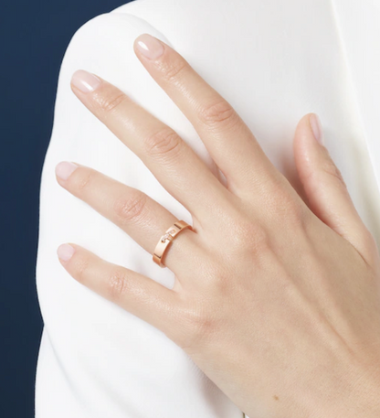 [Novalux]ALLIANCE LIENS VIDENCE DIAMOND 4MM RING