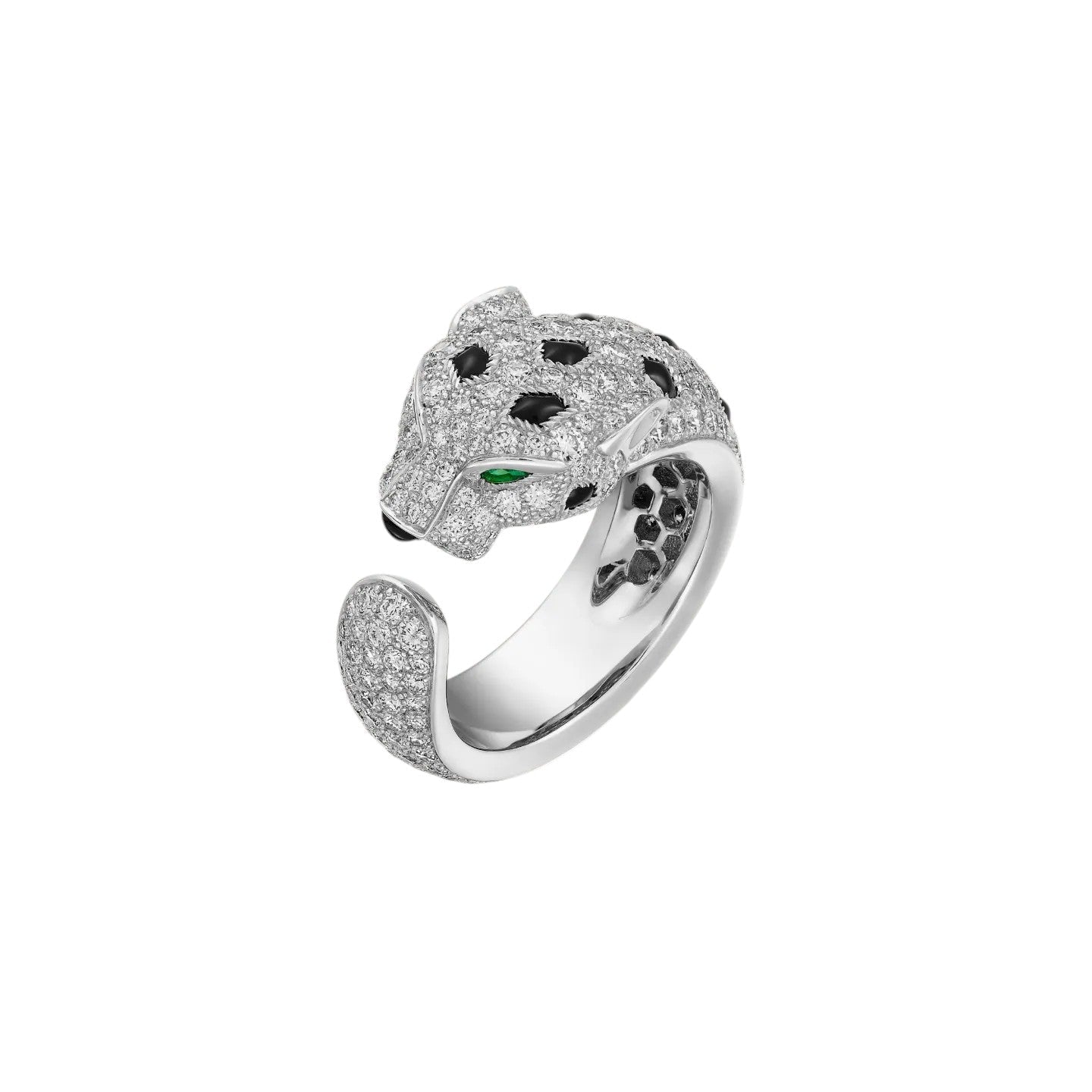 [Novalux]PANTHÈRE DE DIAMOND HALF-PAVÉ MEDIUM RING