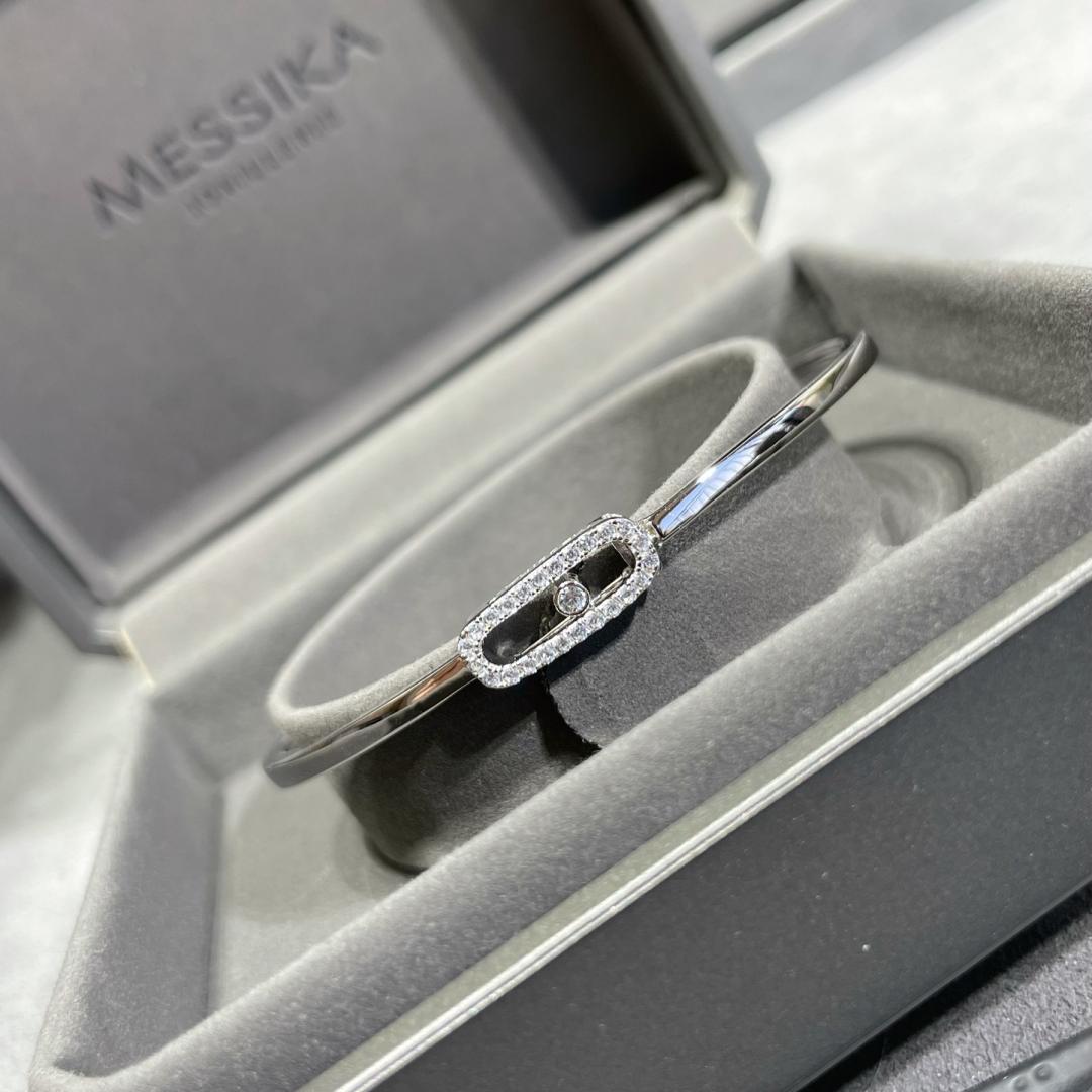 [Novalux]MOVE UNO PAVÉ FLEX BANGLE (MEDIUM)