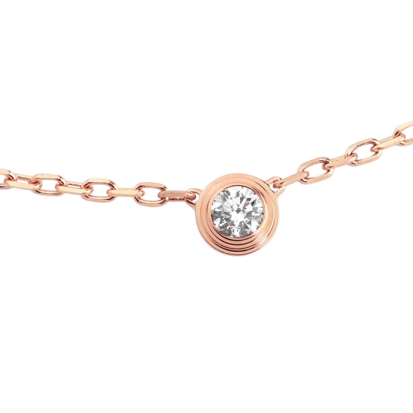 [Novalux]LOVE SCREW PENDANT SINGLE DIAMOND NECKLACE