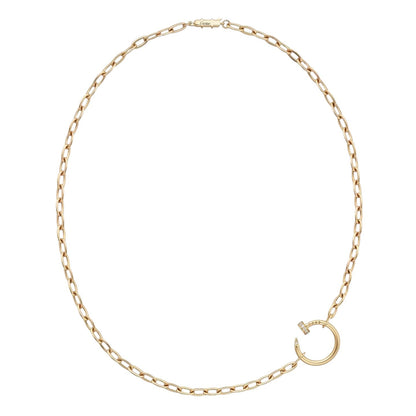 [Novalux]CLOU DIAMOND NAIL PENDANT NECKLACE