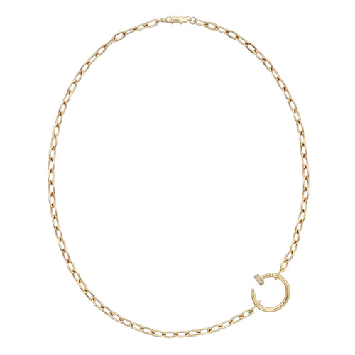 [Novalux]CLOU DIAMOND NAIL PENDANT NECKLACE