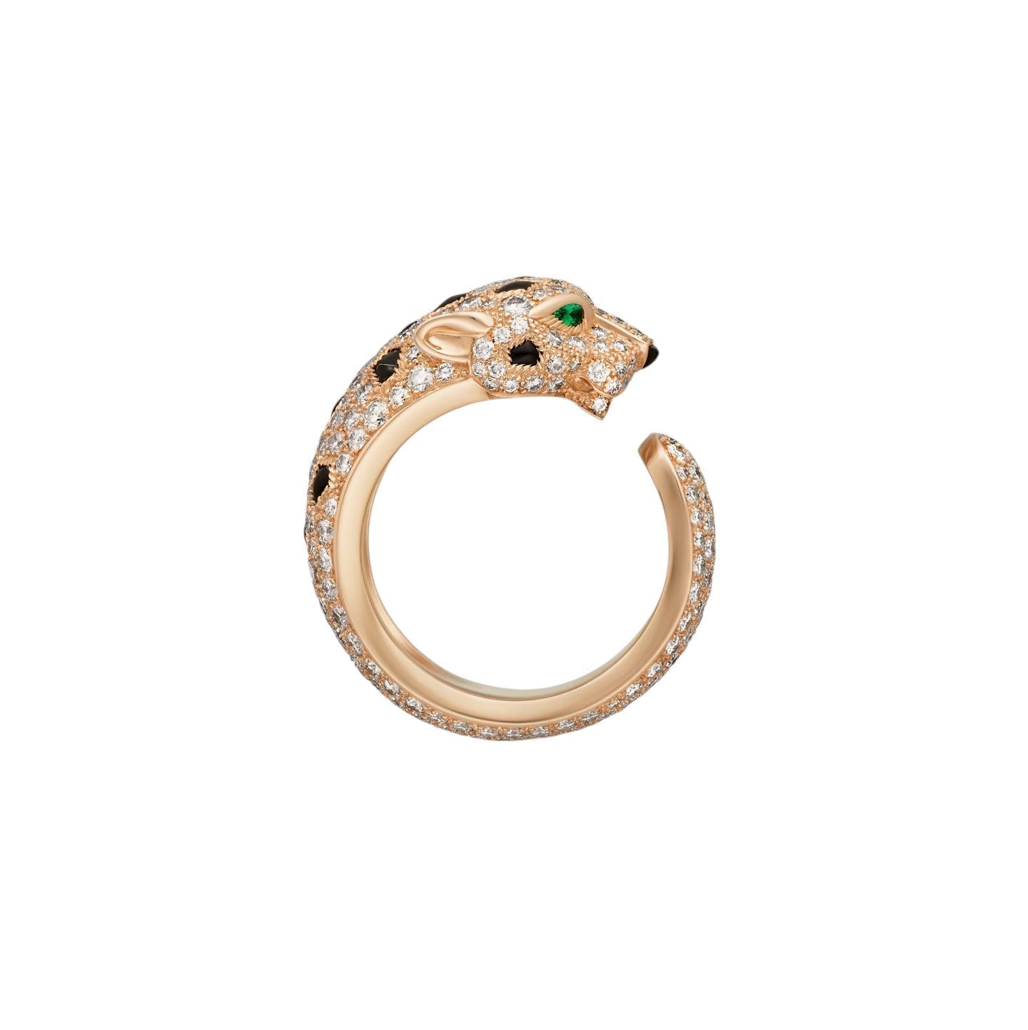 [Novalux]PANTHÈRE DE DIAMOND HALF-PAVÉ MEDIUM RING