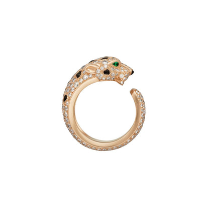 [Novalux]PANTHÈRE DE DIAMOND HALF-PAVÉ MEDIUM RING