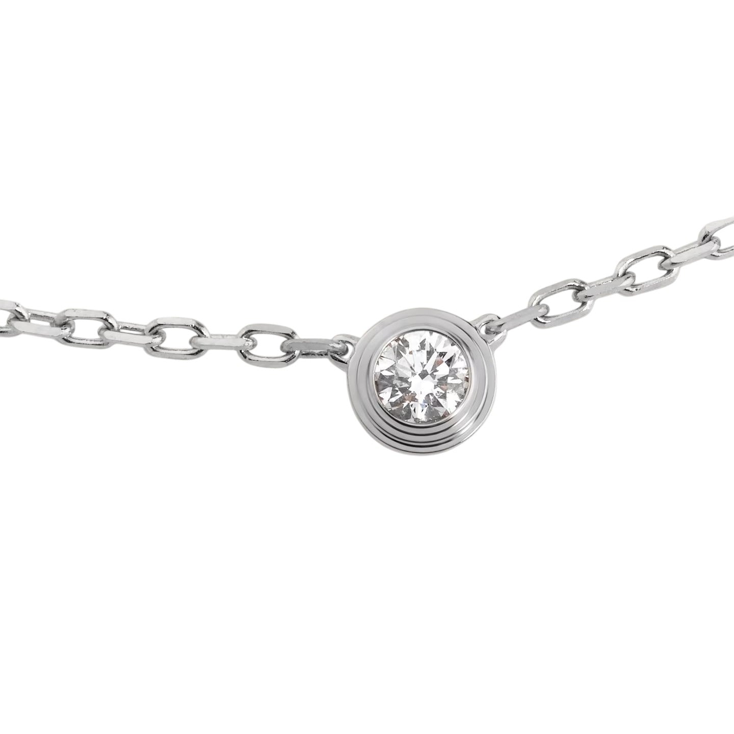 [Novalux]LOVE SCREW PENDANT SINGLE DIAMOND NECKLACE